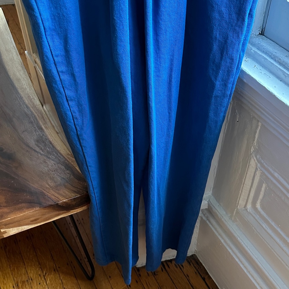Vintage Fashion Brand Company Blue Sleeveless Jumpsuit 2XL - Picture 7 of 8